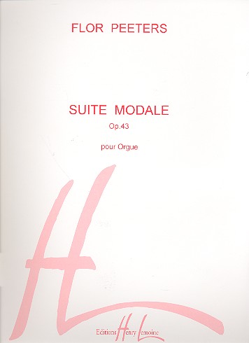 Suite modale op.43&nbsp;&nbsp;pour orgue&nbsp;&nbsp;