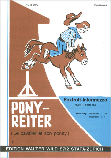 PONY-REITER FOXTROTT-INTERMEZZO  (FUER AKKORDEONORCHESTER)  AKKORDEON 1 (SOLO)/2/BASS