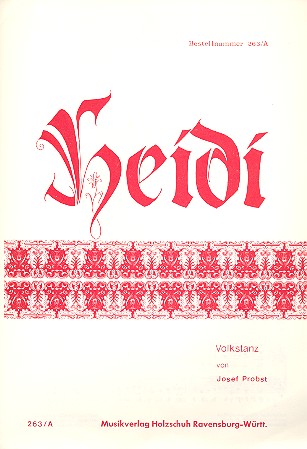 Heidi Volkstanz für&nbsp;&nbsp;Akkordeon (mit 2. Stimme)&nbsp;&nbsp;