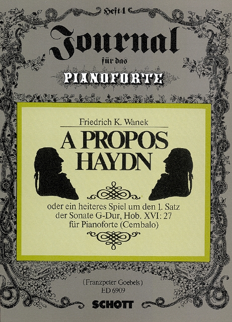 A propos Haydn Hob. XVI: 27 Heft 4  für Klavier  
