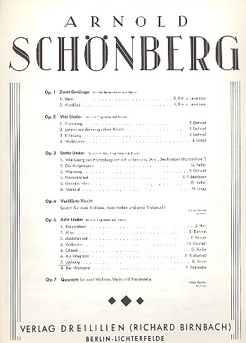 Lockung op.6,7 für Gesang und  Klavier  8 Lieder Nr.7