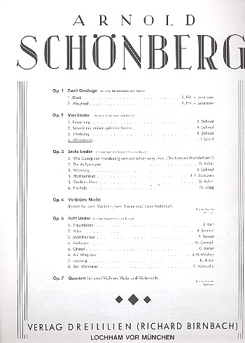 Waldsonne op.2,4 für Singstimme&nbsp;&nbsp;und Klavier&nbsp;&nbsp;4 Lieder