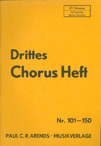Chorusheft Nr.3 (Nr.101-150): Es-Stimme    