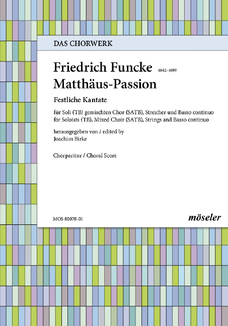 Matthäuspassion&nbsp;&nbsp;für Soli, Chor und Orchester&nbsp;&nbsp;Chorpartitur