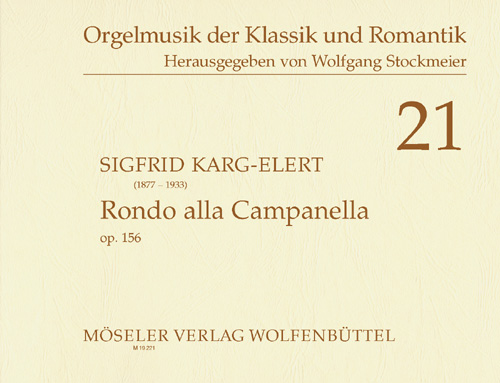 Rondo alla campanella op.156&nbsp;&nbsp;für Orgel&nbsp;&nbsp;