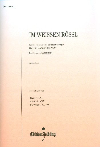 Im weissen Rössl - Potpourri&nbsp;&nbsp;für Akkordeon&nbsp;&nbsp;