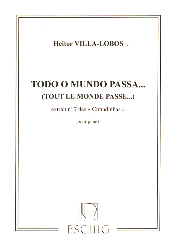 Todo o mundo passa...  pour piano  