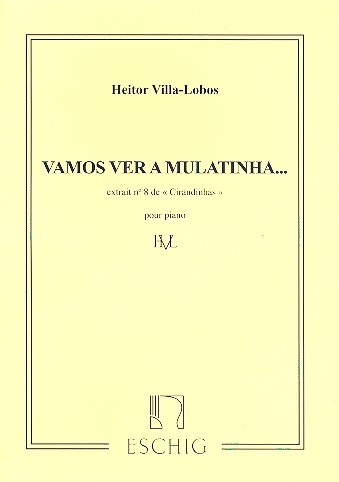 Vamos ver a mulatinha  pour piano  