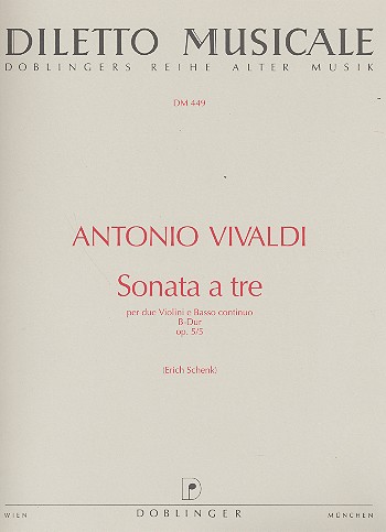 Sonata à tre B-Dur op.5,5 RV76&nbsp;&nbsp;für 2 Violinen und Bc&nbsp;&nbsp;Stimmen