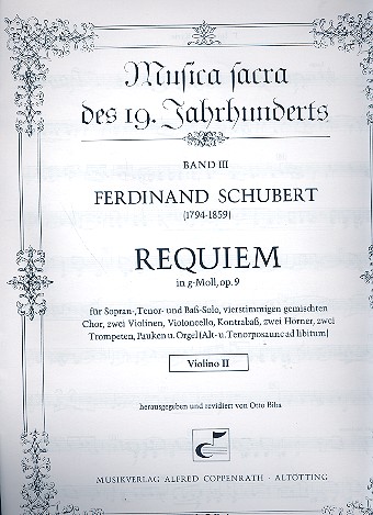 Requiem g-Moll op.9&nbsp;&nbsp;für Soli, gem Chor und Orchester&nbsp;&nbsp;Violine 2