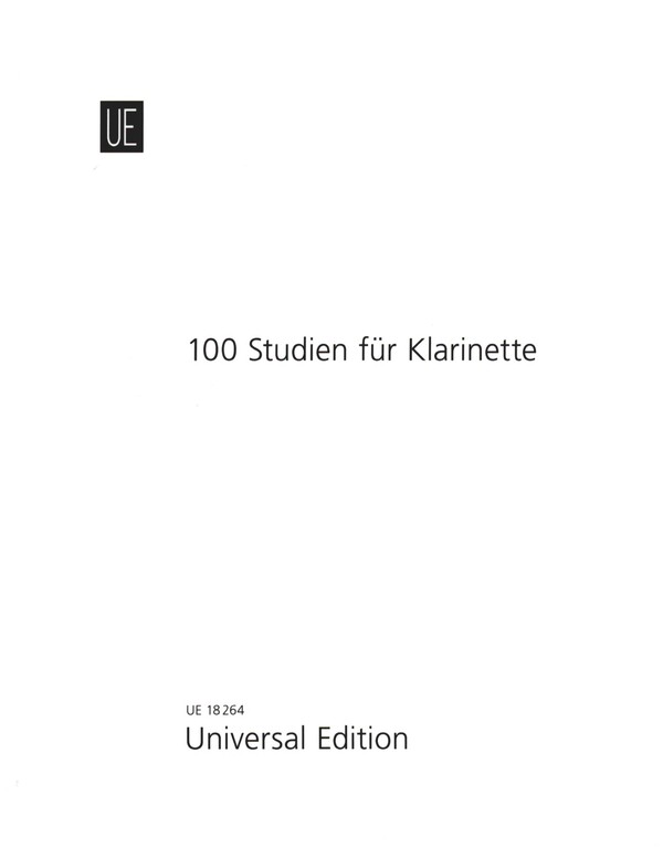 100 klassische Studien für  Klarinette solo  