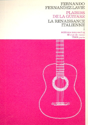 La renaissance italienne vol.1&nbsp;&nbsp;pour guitare&nbsp;&nbsp;