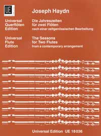 Die Jahreszeiten  für 2 Flöten  Spielpartitur
