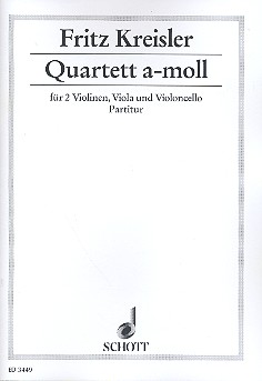 Streichquartett a-Moll  für Streichquartett  Studienpartitur
