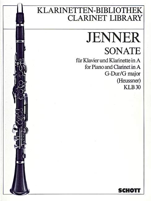 Sonate G-Dur  für Klarinette in A und Klavier  