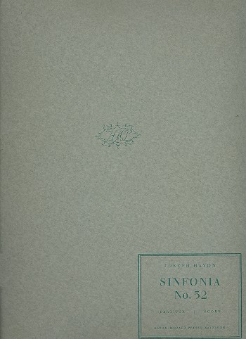 Sinfonie c-Moll Nr.52 Hob.I:52&nbsp;&nbsp;für Orchester&nbsp;&nbsp;Partitur