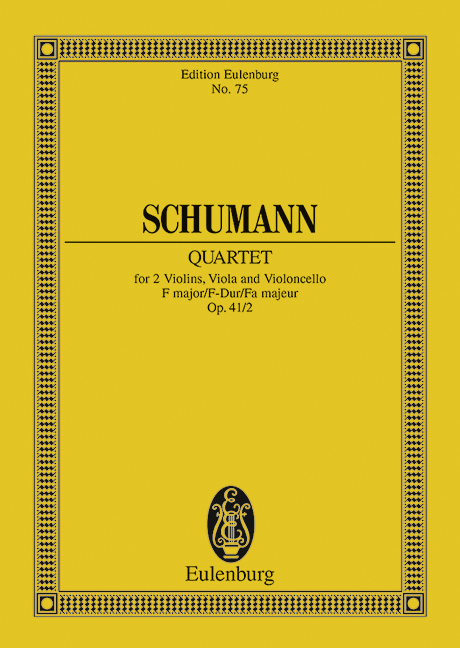 Streichquartett F-Dur op.41,2&nbsp;&nbsp;für Streichquartett&nbsp;&nbsp;Studienpartitur