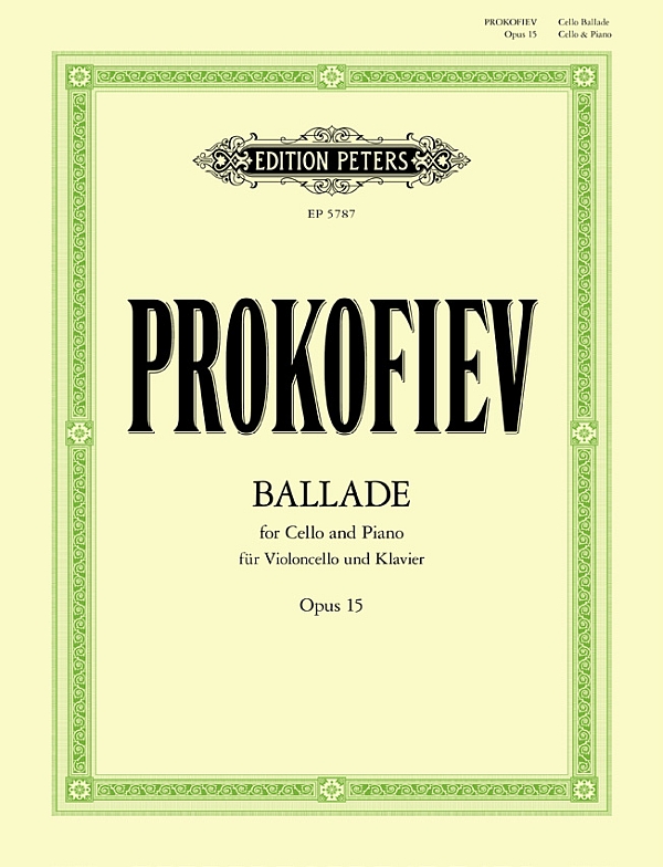 Ballade op.15   für Violoncello und Klavier  