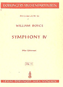 Sinfonie F-Dur Nr.4  für Orchester  Studienpartitur