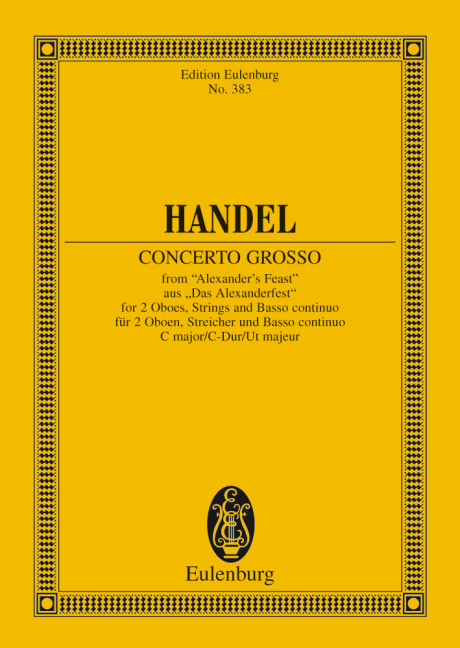 Concerto grosso C-Dur  für Orchester  Studienpartitur