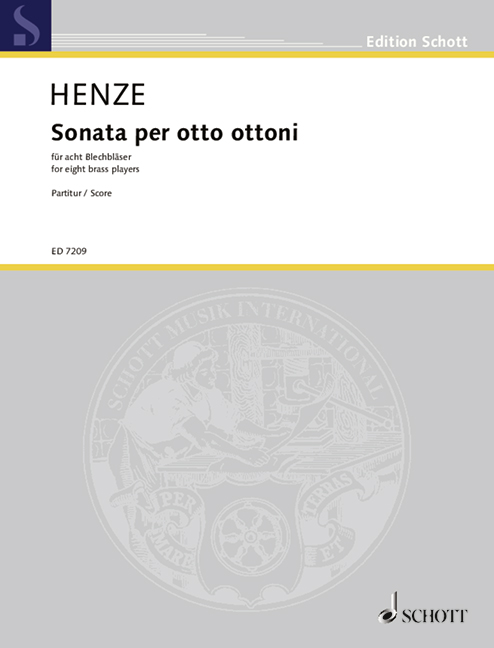 Sonata per otto ottoni&nbsp;&nbsp;für Trompete hoch in G, 2 Trompeten (B), Flügelhorn (B), Bass-Trompete&nbsp;&nbsp;Partitur