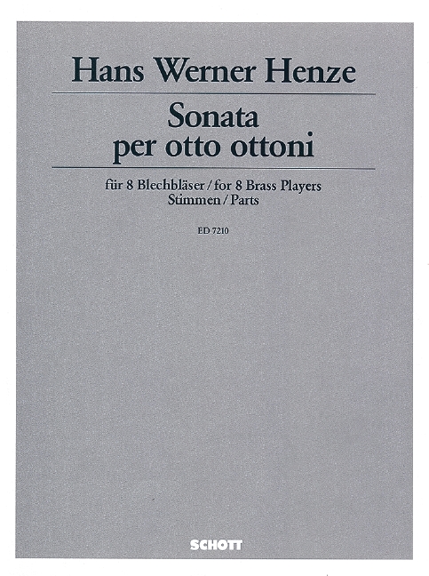 Sonata per otto ottoni&nbsp;&nbsp;für Trompete hoch in G, 2 Trompeten (B), Flügelhorn (B), Bass-Trompete&nbsp;&nbsp;Stimmensatz