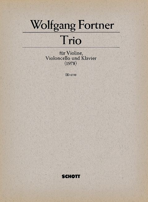 Trio&nbsp;&nbsp;für Klaviertrio&nbsp;&nbsp;Partitur und Stimmen