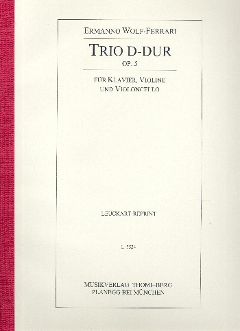 Trio D-Dur Nr.1 op.5  für Violine, Violoncello und Klavier  Stimmen