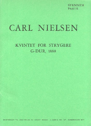 Quintet g major  for 2 violins, 2 violas and violoncello  parts