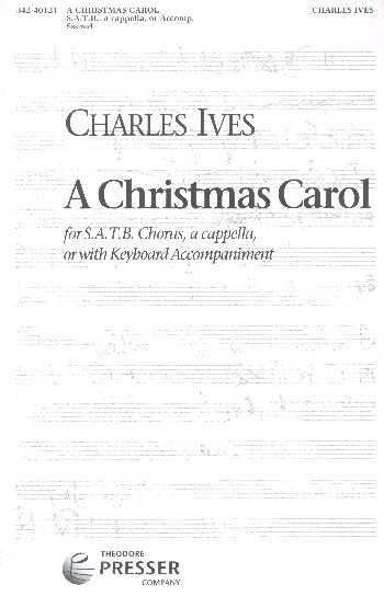 A Christmas Carol for mixed  chorus and piano  score