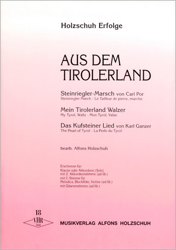 Holzschuh-Erfolge Band 18&nbsp;&nbsp;für Klavier oder Akkordeon&nbsp;&nbsp;Stimmen