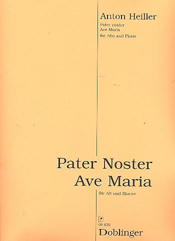 Pater noster und Ave Maria&nbsp;&nbsp;für Alt und Klavier (la)&nbsp;&nbsp;