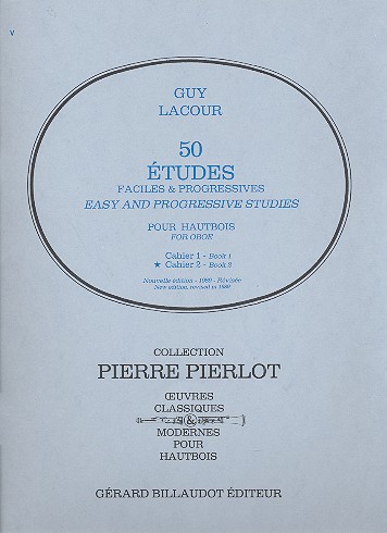 50 études faciles et progressives vol.2 (nos.26-50)&nbsp;&nbsp;pour hautbois&nbsp;&nbsp;