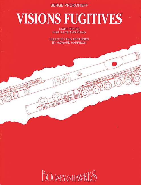 Visions fugitives op.22 (8 pieces)  for flute and piano  