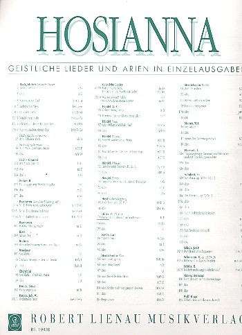 Gebet  für hohe Singstimme und Klavier (Orgel)  