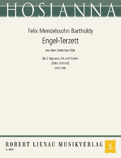 Engelterzett  für 3 Singstimmen (SSA) und Klavier  Partitur und 3 Stimmen (dt)