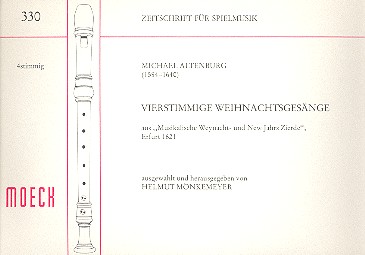 Vierstimmige Weihnachtsgesänge&nbsp;&nbsp;für SATB Blockföten&nbsp;&nbsp;Partitur