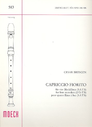 Capriccio fiorito für  4 Blockflöten (SATB)  Spielpartitur