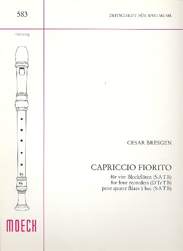 Capriccio fiorito für  4 Blockflöten (SATB)  Spielpartitur