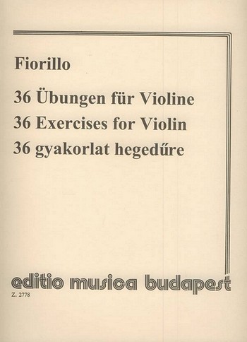 36 Übungen  für Violine  