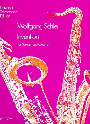 Invention&nbsp;&nbsp;for saxophone quartet&nbsp;&nbsp;Partitur + 4 Stimmen