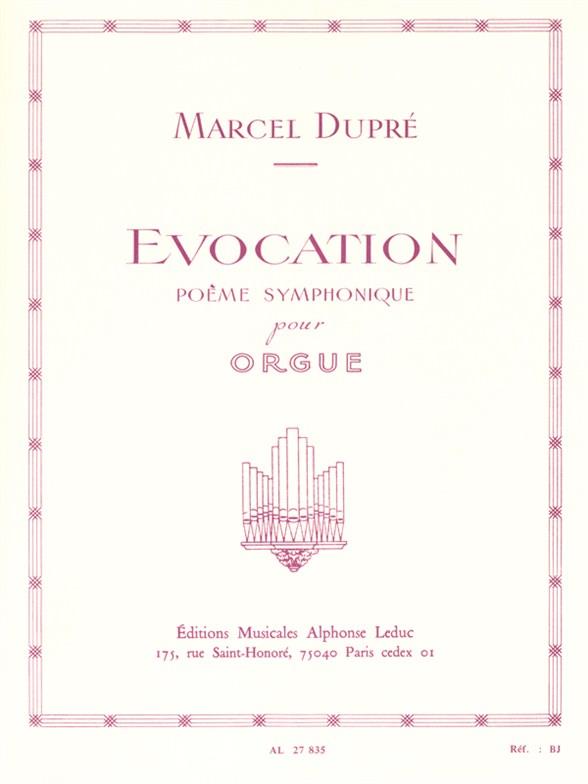 Evocation Poème symphonique op.37  pour orgue  