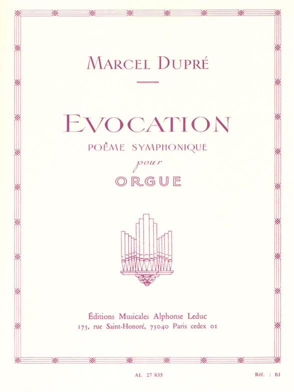 Evocation Poème symphonique op.37  pour orgue  