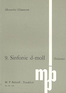 Sinfonie d-Moll Nr.9&nbsp;&nbsp;für Orchester&nbsp;&nbsp;Studienpartitur