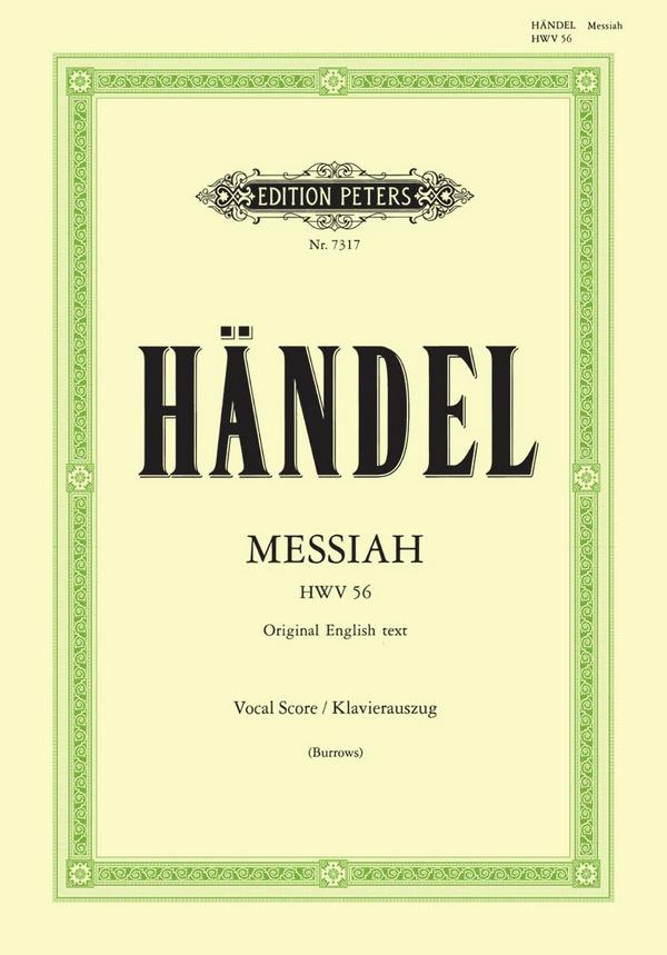 Messiah HWV56&nbsp;&nbsp;für Soli, Chor und Orchester&nbsp;&nbsp;Klavierauszug (en)