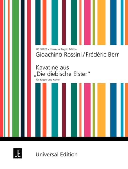 Kavatine aus Die diebische Elster  für Fagott und Klavier  