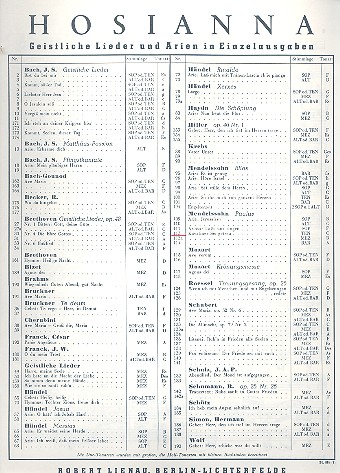 Sei getreu bis in den Tod (aus 'Paulus')&nbsp;&nbsp;für Tenor und Klavier (dt)&nbsp;&nbsp;