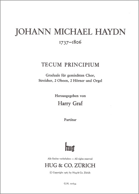 TECUM PRINCIPIUM GRADUALE FUER&nbsp;&nbsp;SATB CHOR UND ORCHESTER&nbsp;&nbsp;PARTITUR (LA)