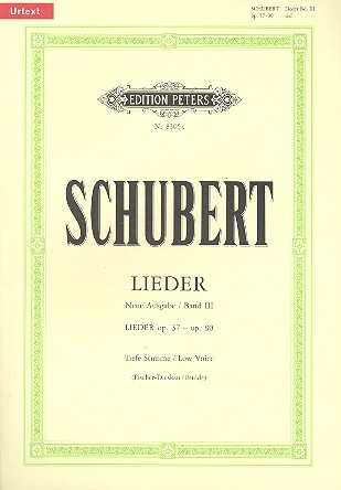 Lieder Band 3&nbsp;&nbsp;für Gesang (tief) und Klavier (dt)&nbsp;&nbsp;