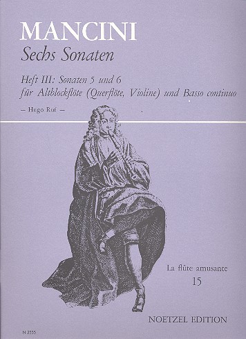 6 Sonaten Band 3 (Nr.5-6)  für Altblockflöte und Bc  Lichtpause